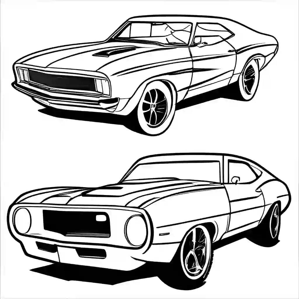 Muscle Car coloring pages